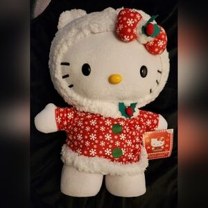 2024 Hello Kitty Holiday Greeter CVS Exclusive in Red Coat 18in